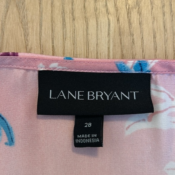 Lane Bryant Floral Pink Sleeveless Top l SIZE 28 - Picture 7 of 8